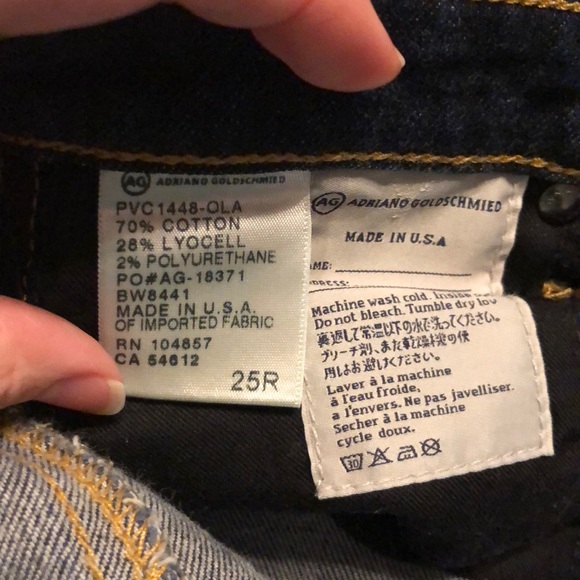 AG Jeans Olivia boot cut 25R 0 dark denim - Picture 5 of 6